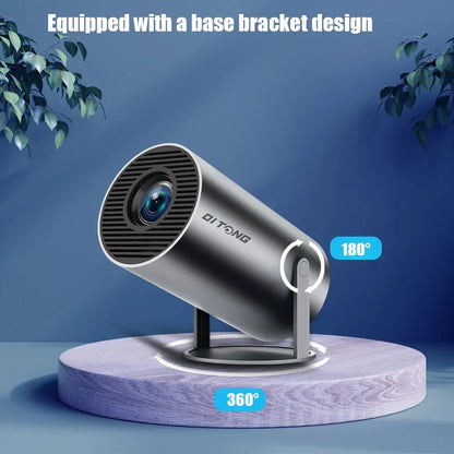 Projetor DITONG Hy300 Plus 4K Android 1080P 1280*720P Full HD Home Theater Vídeo Mini projetor LED para filmes Versão atualizada