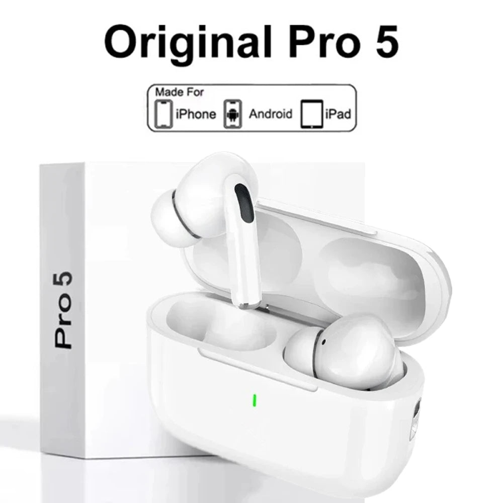 Fones de ouvido Bluetooth sem fio Air Pro originais, som HiFi, baixa latência, redução de ruído, para iPhone e Android