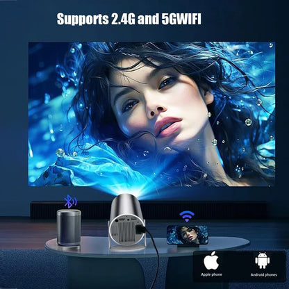 Projetor DITONG Hy300 Plus 4K Android 1080P 1280*720P Full HD Home Theater Vídeo Mini projetor LED para filmes Versão atualizada