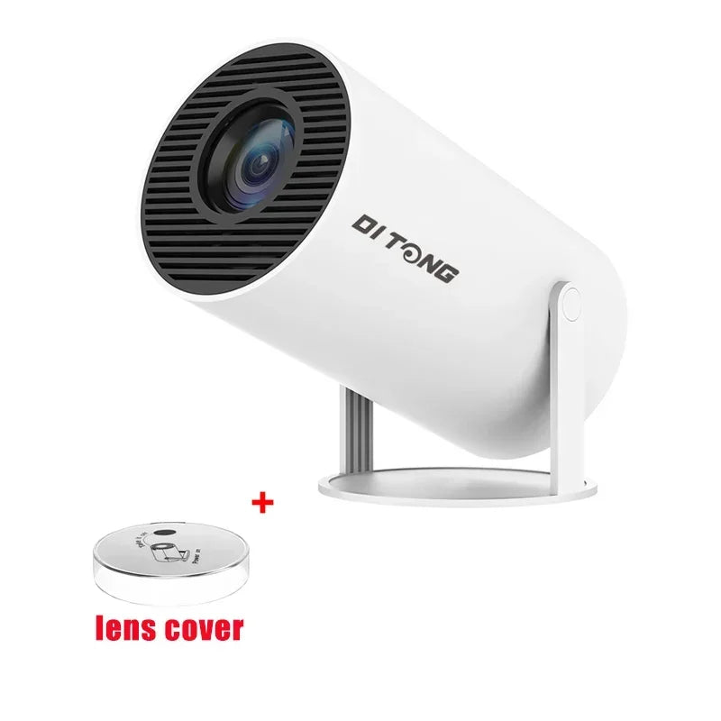 Projetor DITONG Hy300 Plus 4K Android 1080P 1280*720P Full HD Home Theater Vídeo Mini projetor LED para filmes Versão atualizada